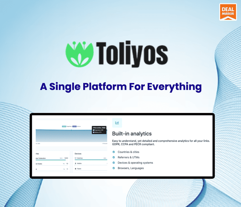 Toliyos : A single platform for all your needs (Tier 2)
