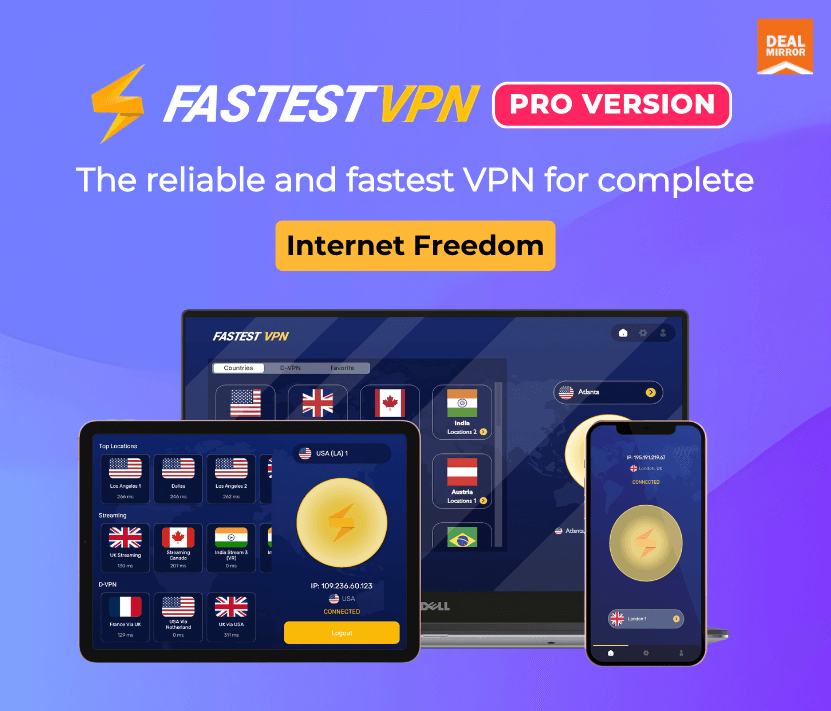 FastestVPN Pro : Faster and Safer Private Browsing