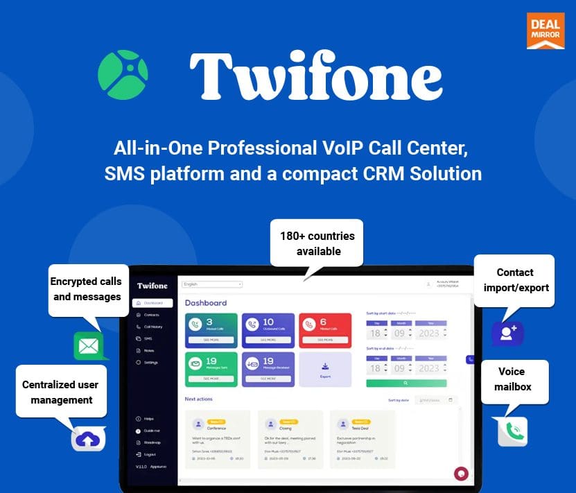 Twifone : VoIP-Powered All-in-One Communication and CRM Solution