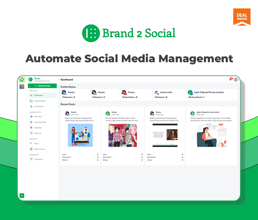 Brand2Social: A management tool that handles all your socials