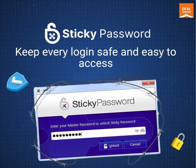 Sticky Password – easy-to-use and Secure password manager for Windows, Mac, Android, and iPhone. Protects your logins, passwords, and sensitive data with advanced encryption and autofill suppor
