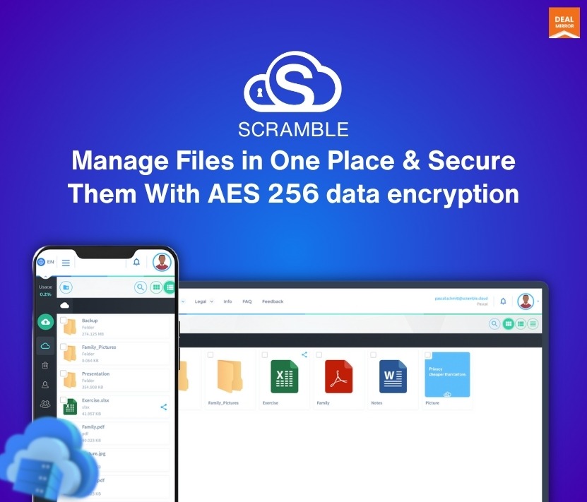 Scramble Cloud: Smart and secure encrypted cloud storage features for safe file management and sharing