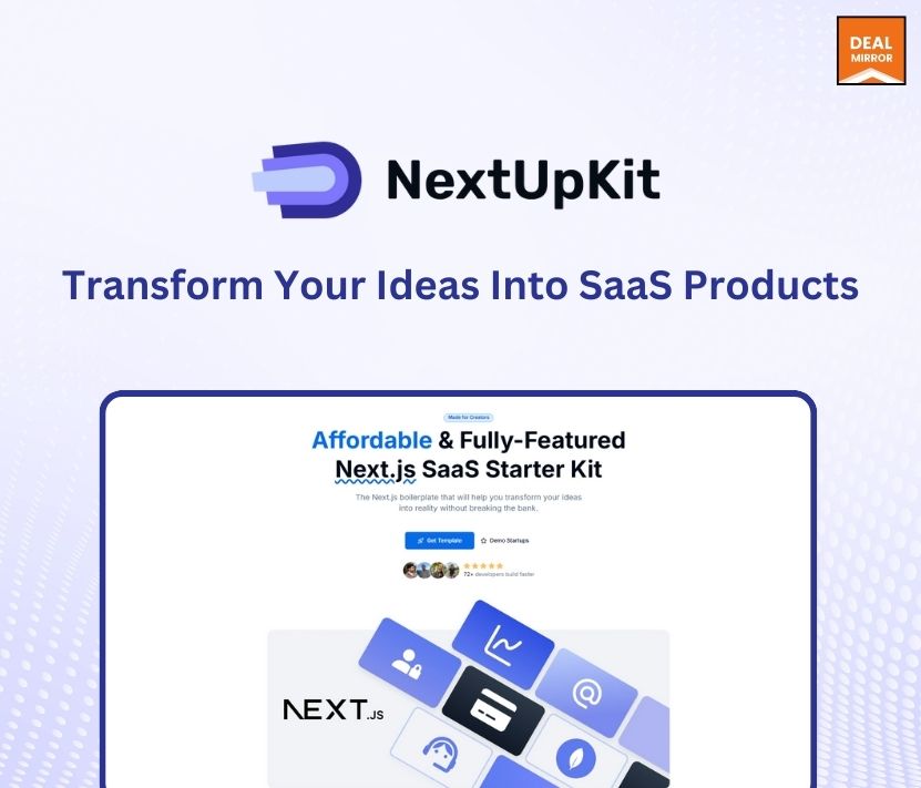 NextUpKit: Affordable Next.js Starter Kit for SaaS Launches