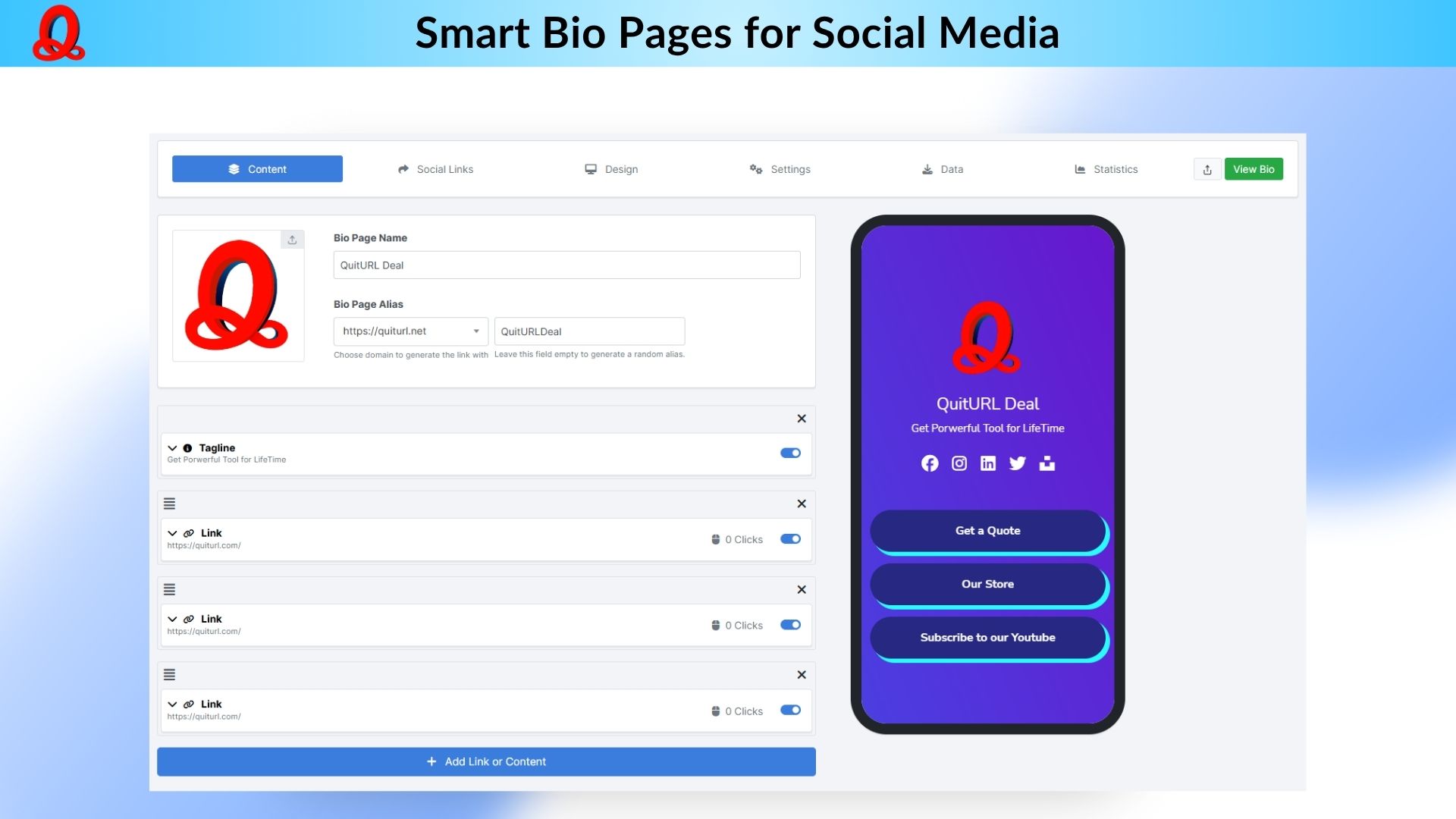 custom url shortener lifetime deal