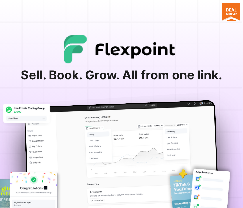 Flexpoint : Single Platform for Creators to Sell, Book, and Grow