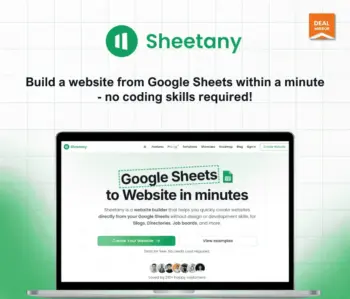 Sheetany : Website Builder That Turns Google Sheets Into Websites