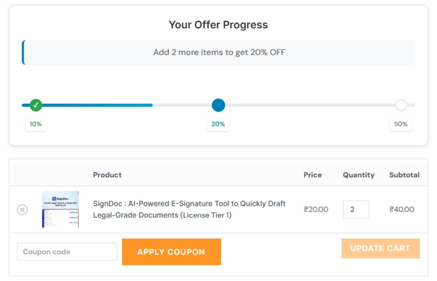 WordPress coupon plugin lifetime deal 