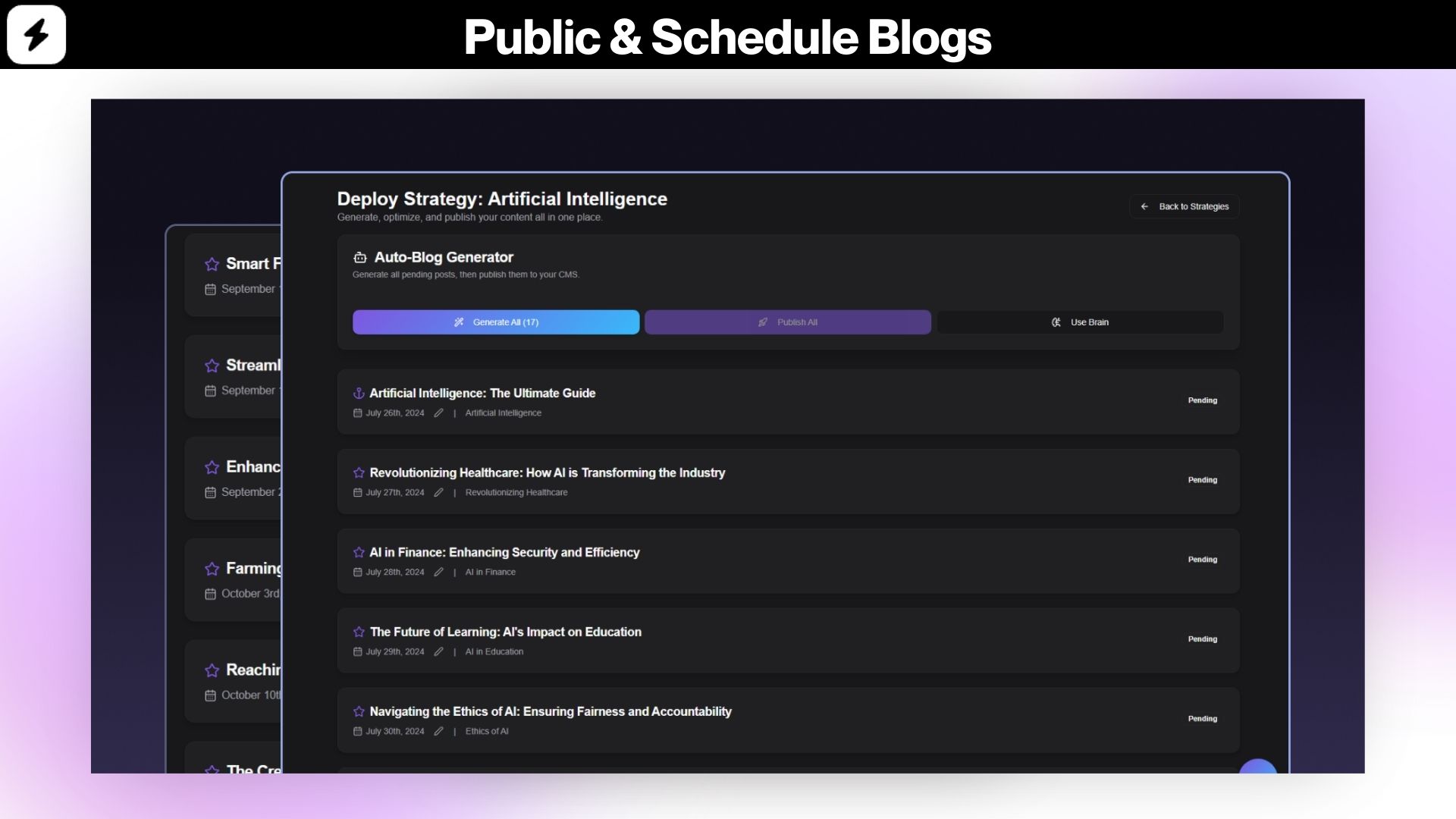 SEO automated content generation lifetime deal