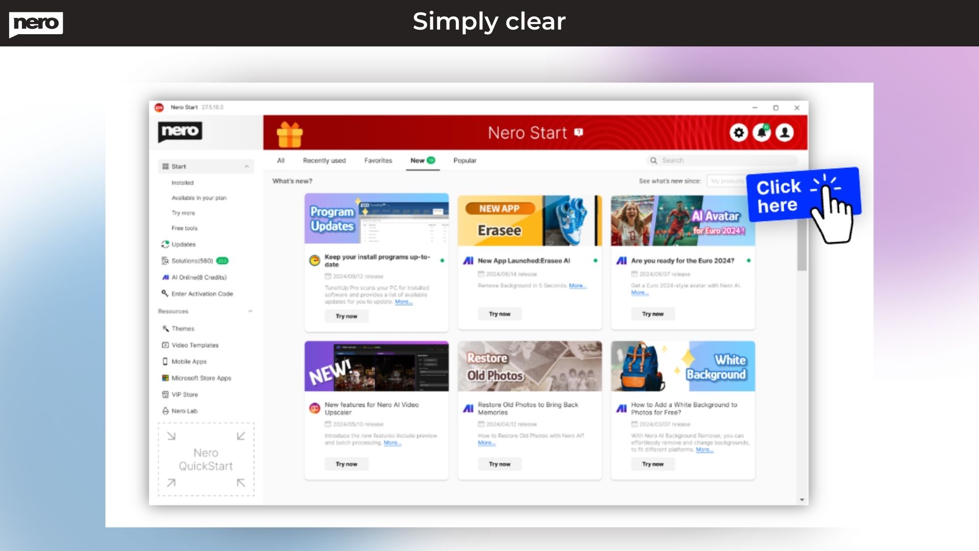 AI photo editor by Nero