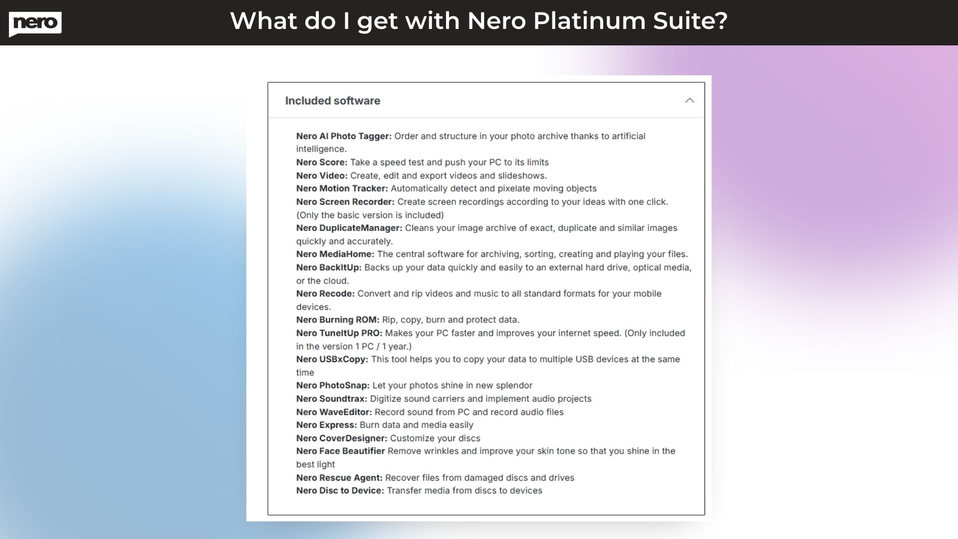 Nero Platinum 2025