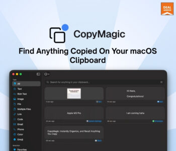 CopyMagic AI-powered clipboard manager for Mac OS with smart search interface