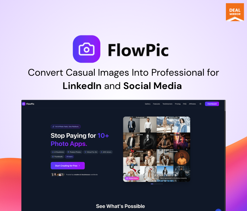 FlowPic AI Headshot Generator helps you create perfect, professional headshots instantly. Generate realistic AI portraits, polished LinkedIn profile photos, and corporate team images for resumes