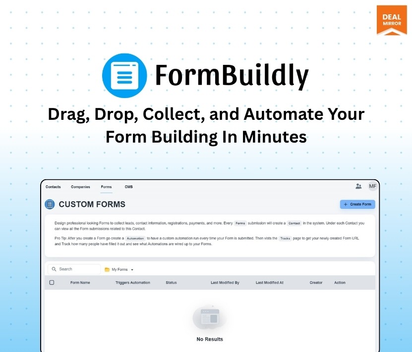 This image represents Formbuildly a drag and drop web form builder tool for WordPress, Shopify, and Wix, allowing you to easily create custom forms, capture leads, boost sales, and enhance user engagement without any coding skills.