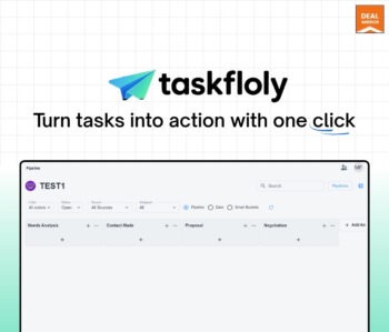 Taskfloly is a Smart Workflow Automation Tool to Boost Productivity and streamline business processes with automated task tracking and faster deal management