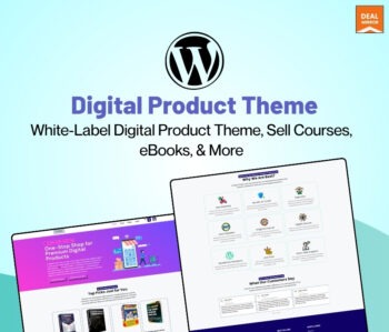Digital Product Theme: White Labeling Theme With Multiple Products Selling Options