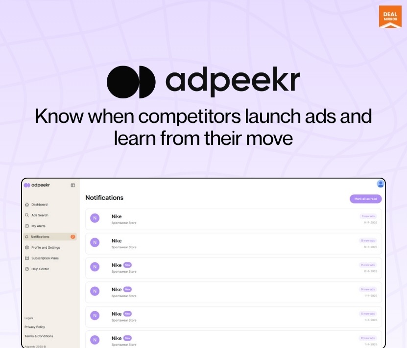 AdPeekr – Best Ads Spy Tool to Find Competitors’ Winning Ads Instantly and Discover Top-Performing Audience Targeting Strategies in Real Time