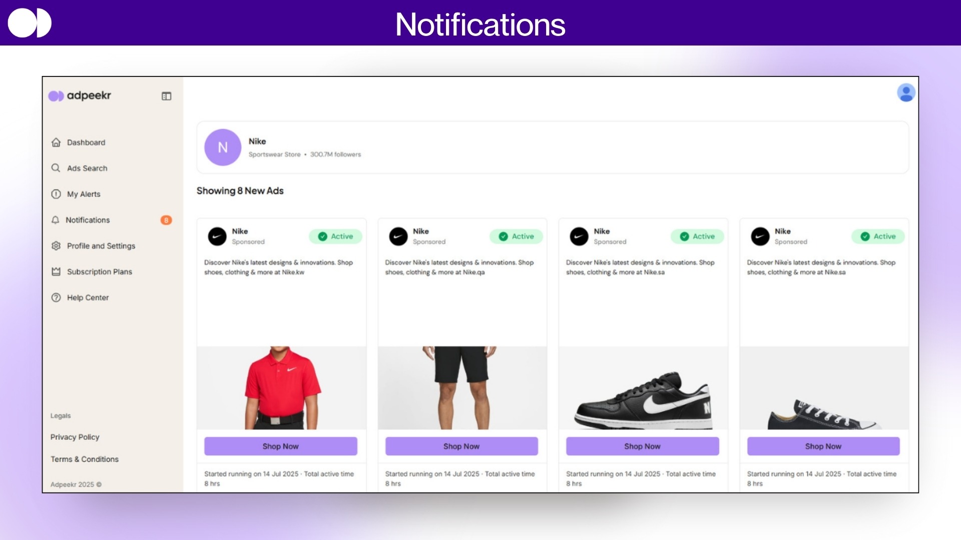 Facebook advertising spy tool