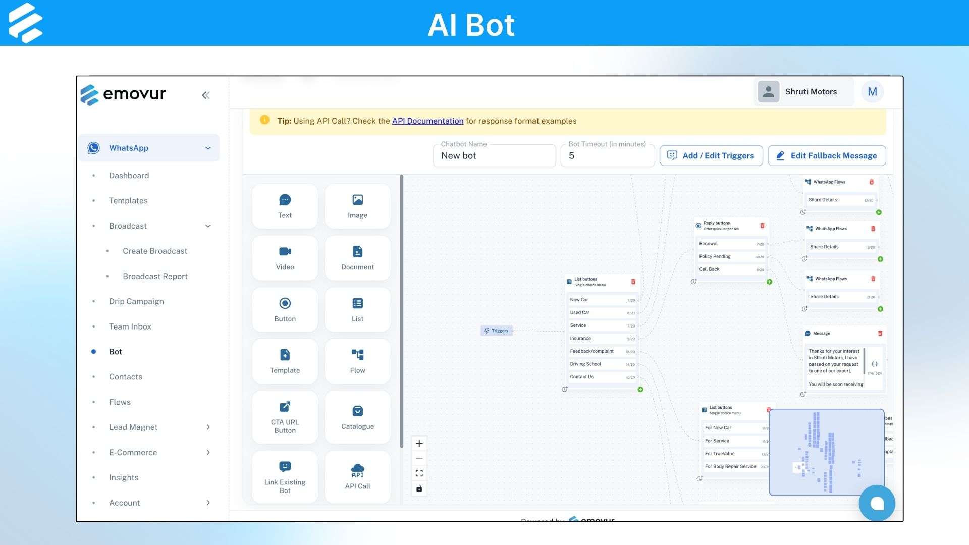 WhatsApp virtual assistant
