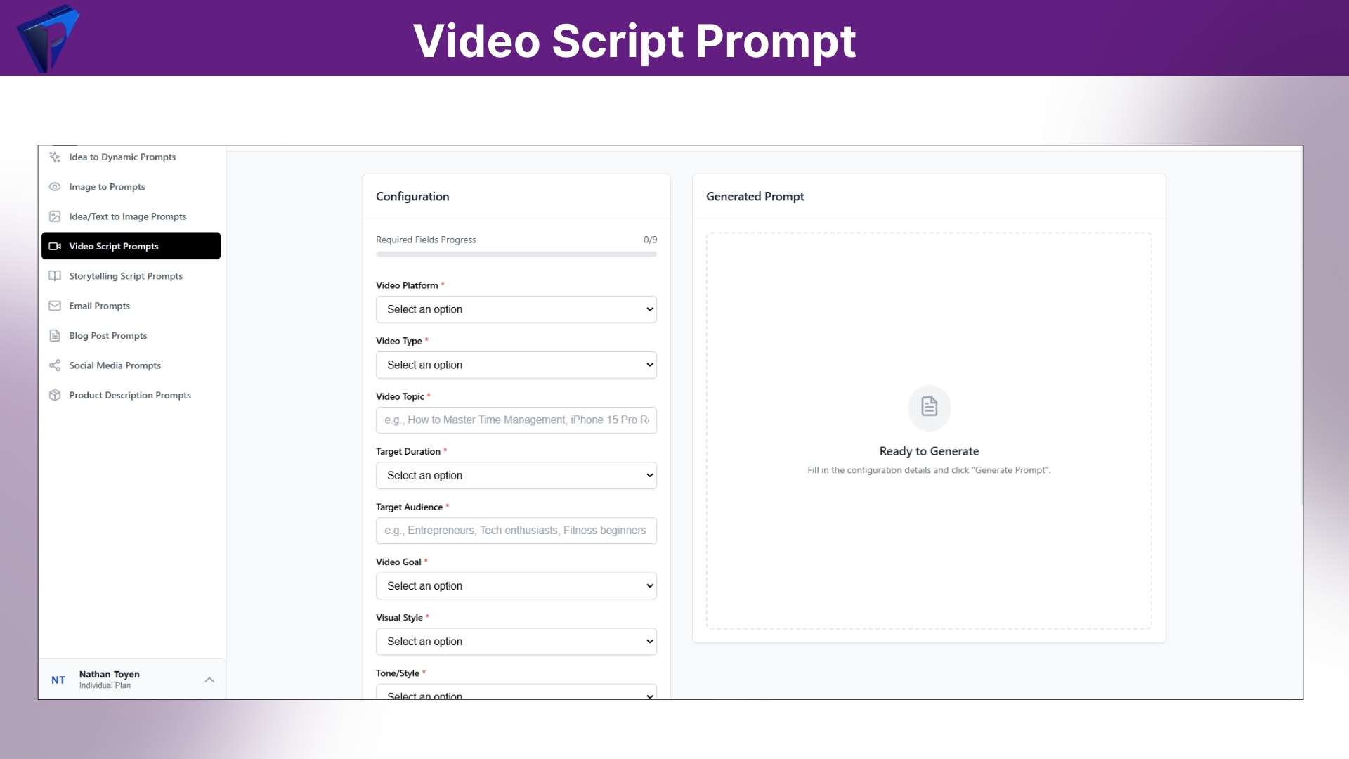 Prompt designer AI 