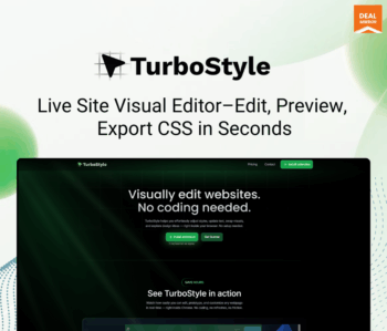 TurboStyle: a no-code website editor for real-time webpage editing with presets, responsive view modes, and one-click CSS export features