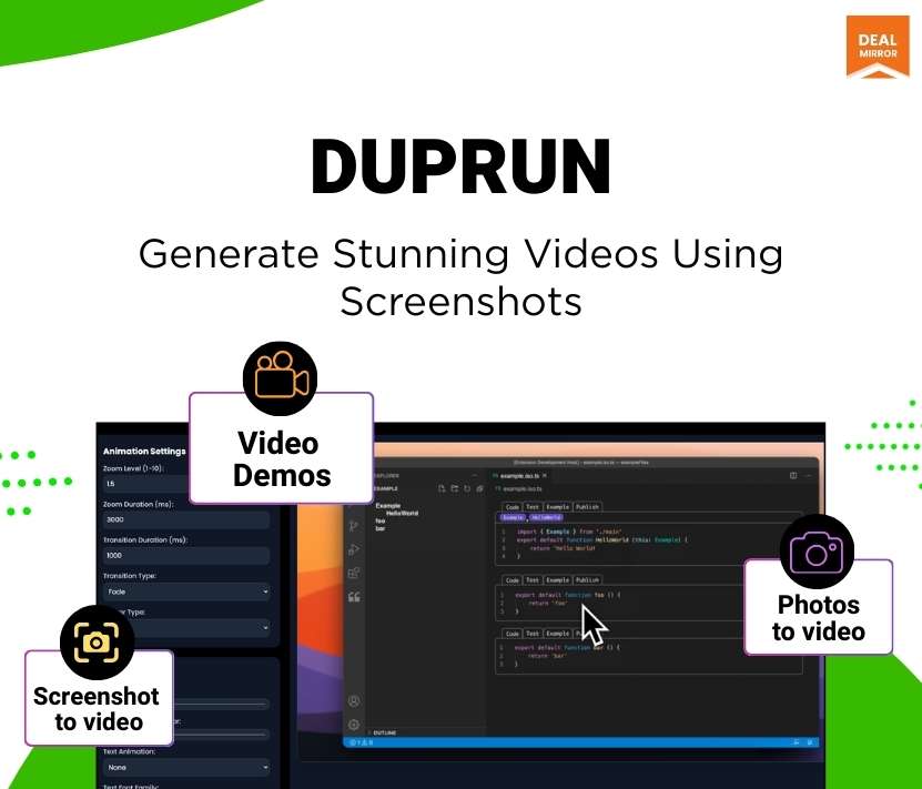 Create zoom transition videos from images using Duprun