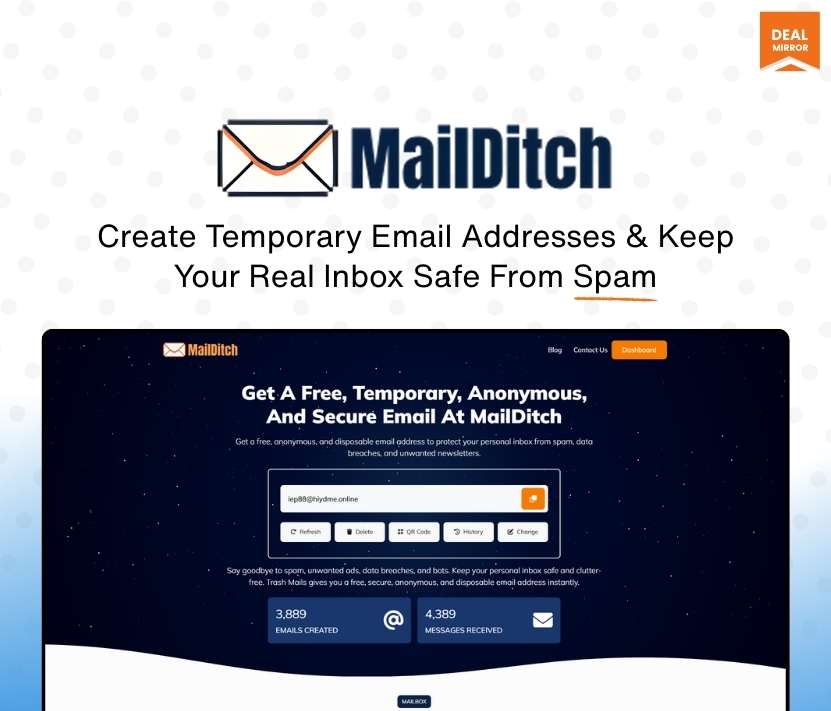 Anonymous Email Generator – Create Temporary & Burner Emails with MailDitch
