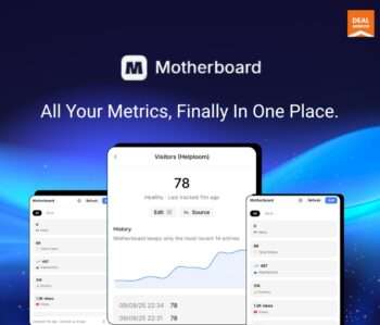 Motherboard all-in-one dashboard for tracking website performance