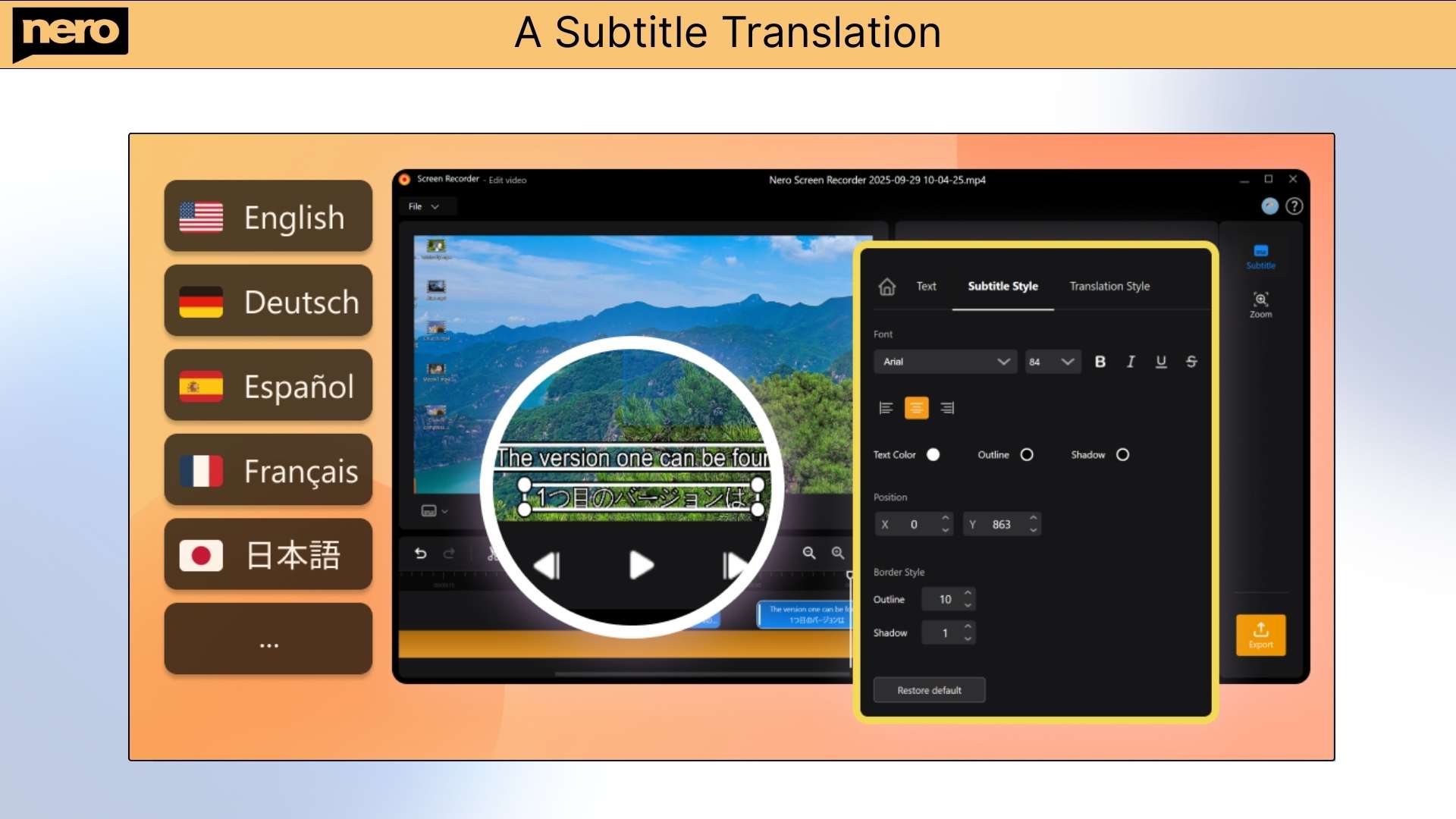 Screen and audio recorder for Windows