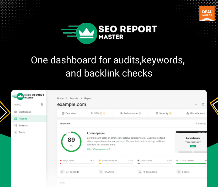 Website SEO Audit and Report Generator Powered by 60+ Tools for Complete SEO Analysis