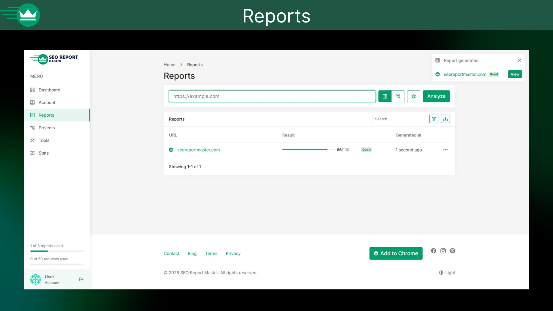 seo reporting platform