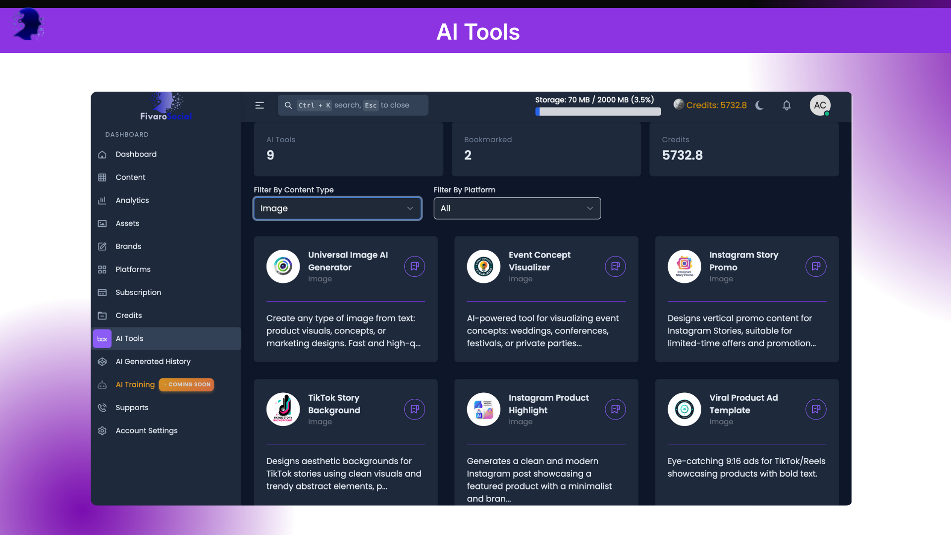 Social media management platform