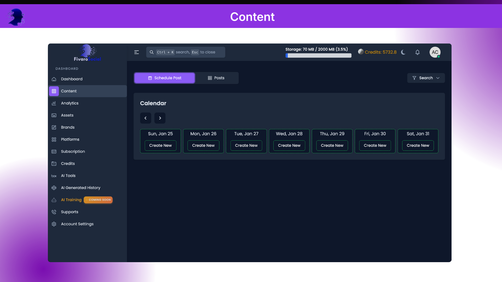 Social media content creator 