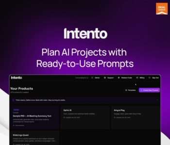 Intento AI business plan generator turning ideas into structured product plans
