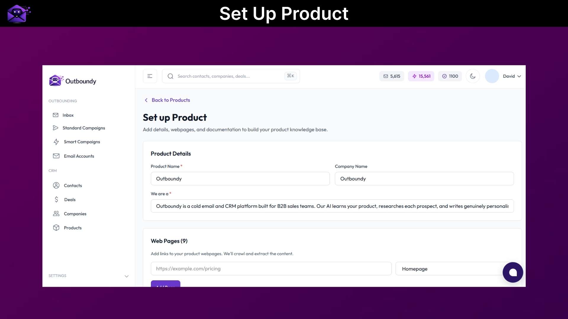 Outboundy: AI-powered cold email automation tool with sequences and follow-ups