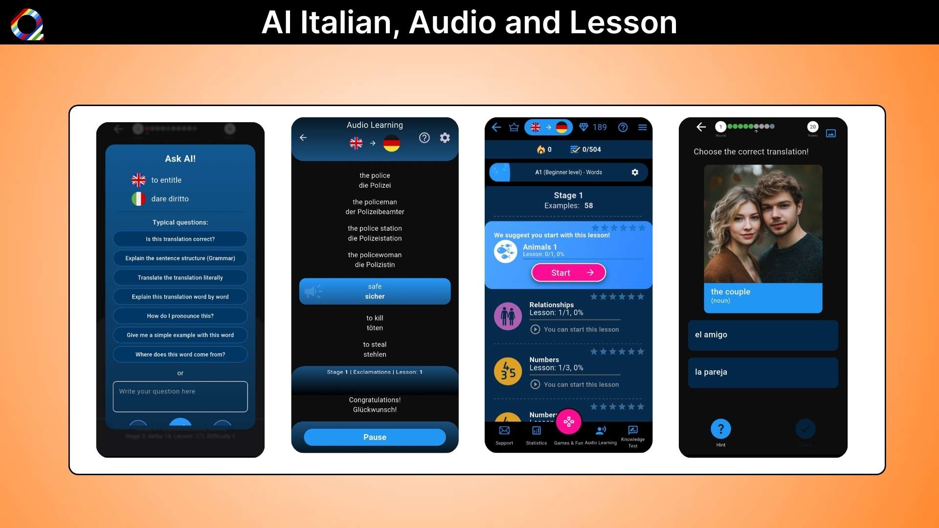 Qlango AI-powered language learning tool for real conversation practice