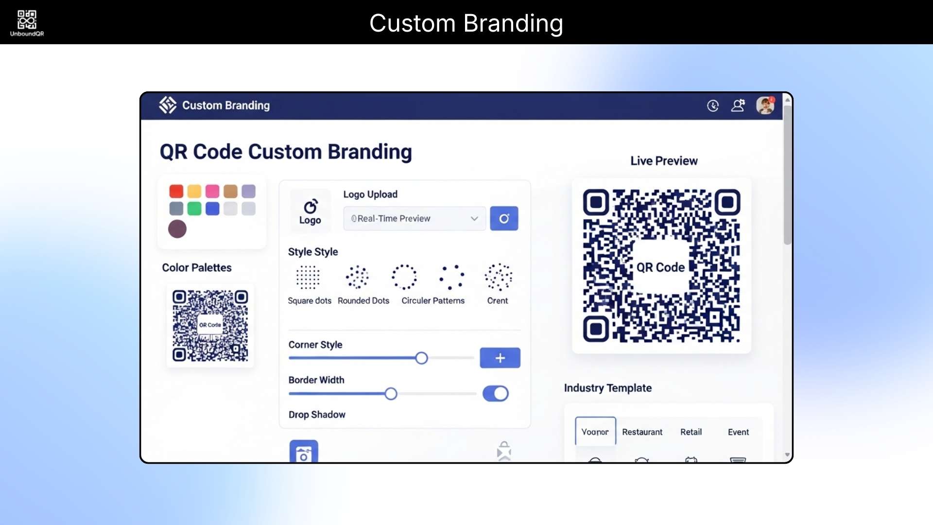 Editable QR codes generator 