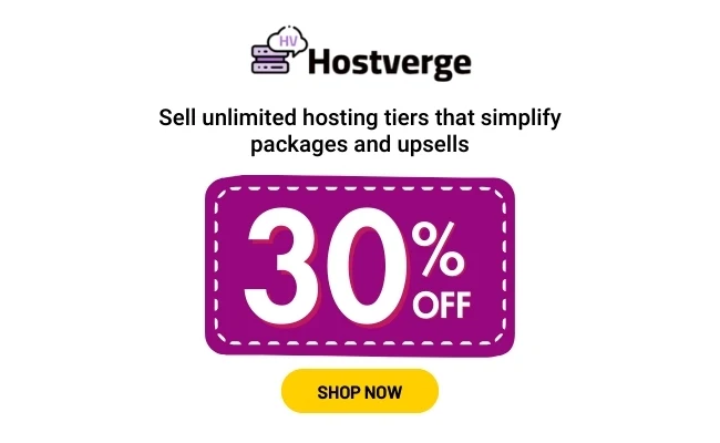 Hostverge 30% Off