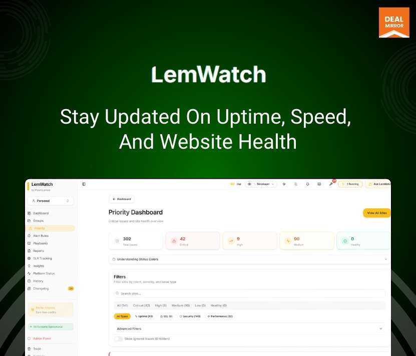 Lemwatch—Website Performance Monitoring & Uptime Monitoring Tool