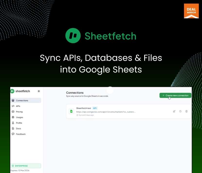 Sheetfetch: Connect Google Sheet To Any Source Easily