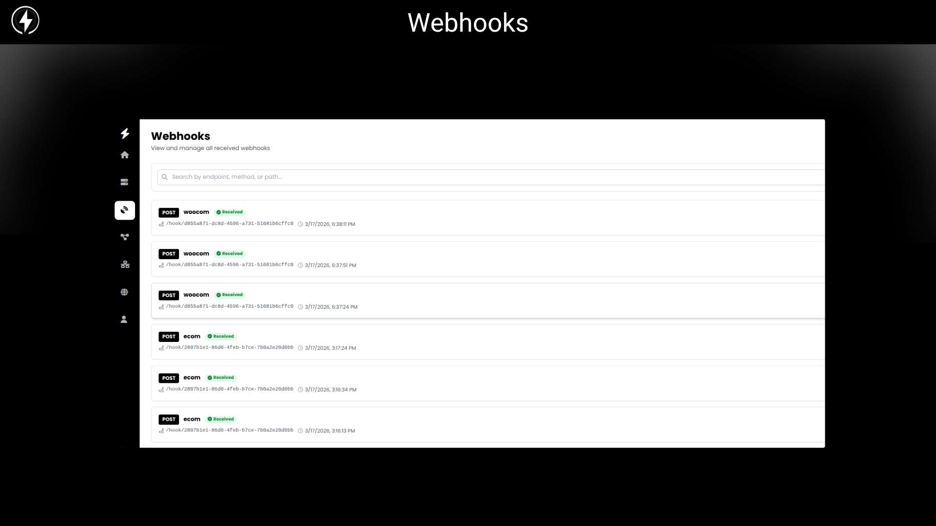 Webhook debugger