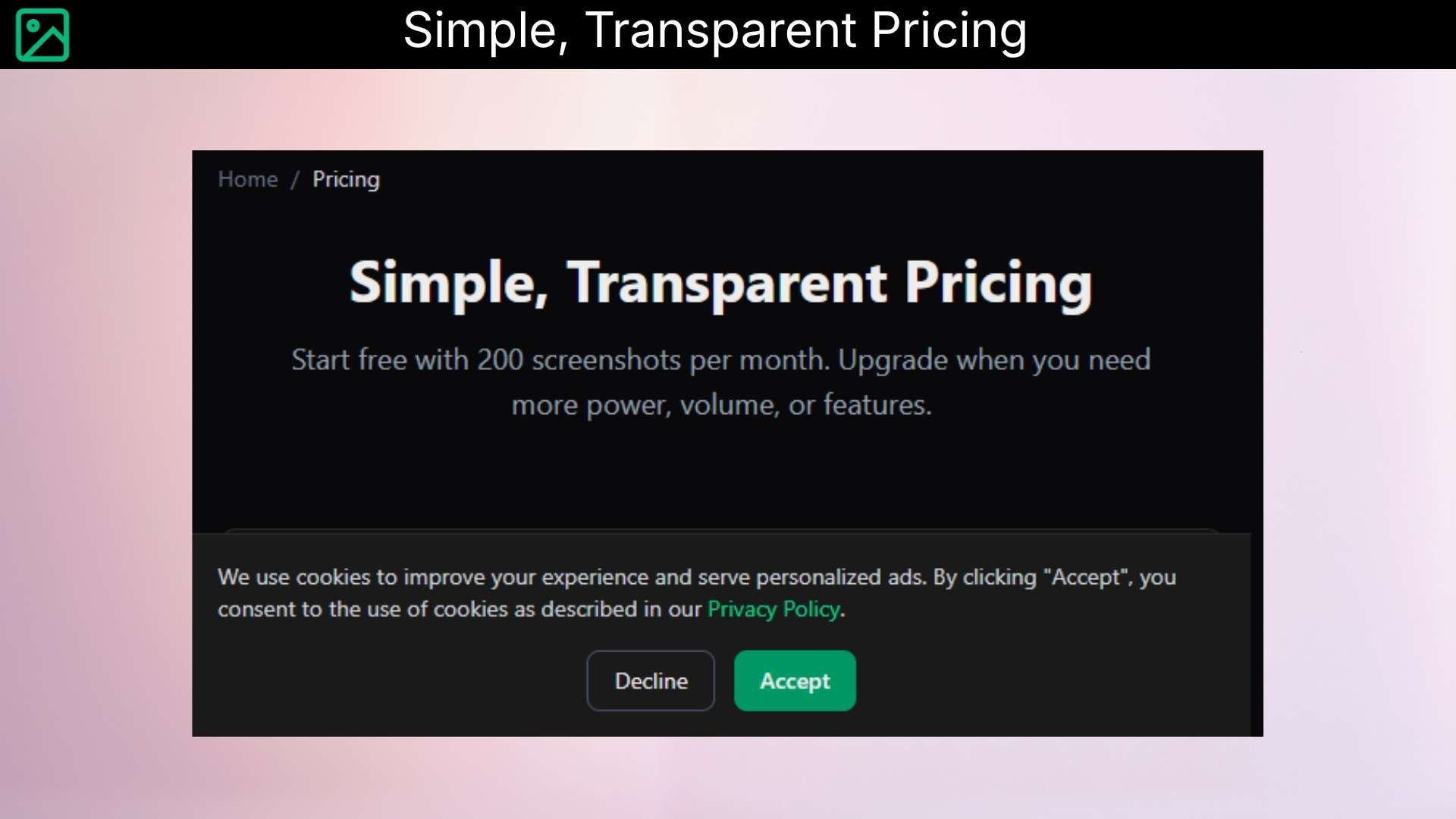 Captureapi tool for screenshot, pdf and metadata extraction