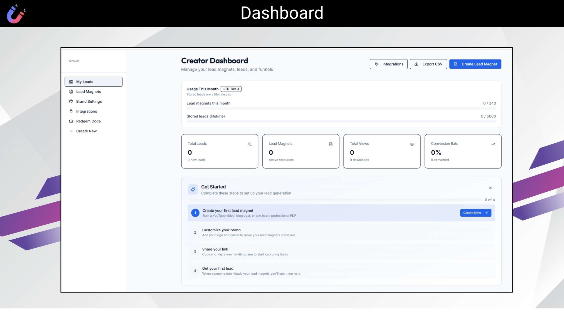 MagnetKits funnel builder landing page with email capture system