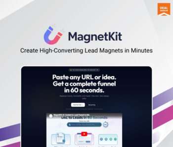 MagnetKits AI lead magnet generator dashboard creating automated funnel