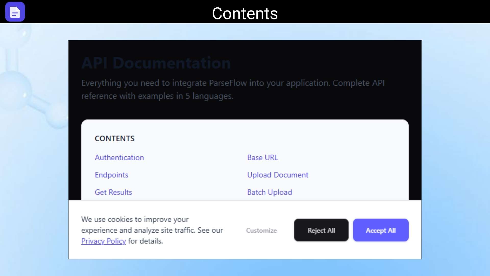 OCR PDF to JSON conversion from scanned documents using AI-powered extraction