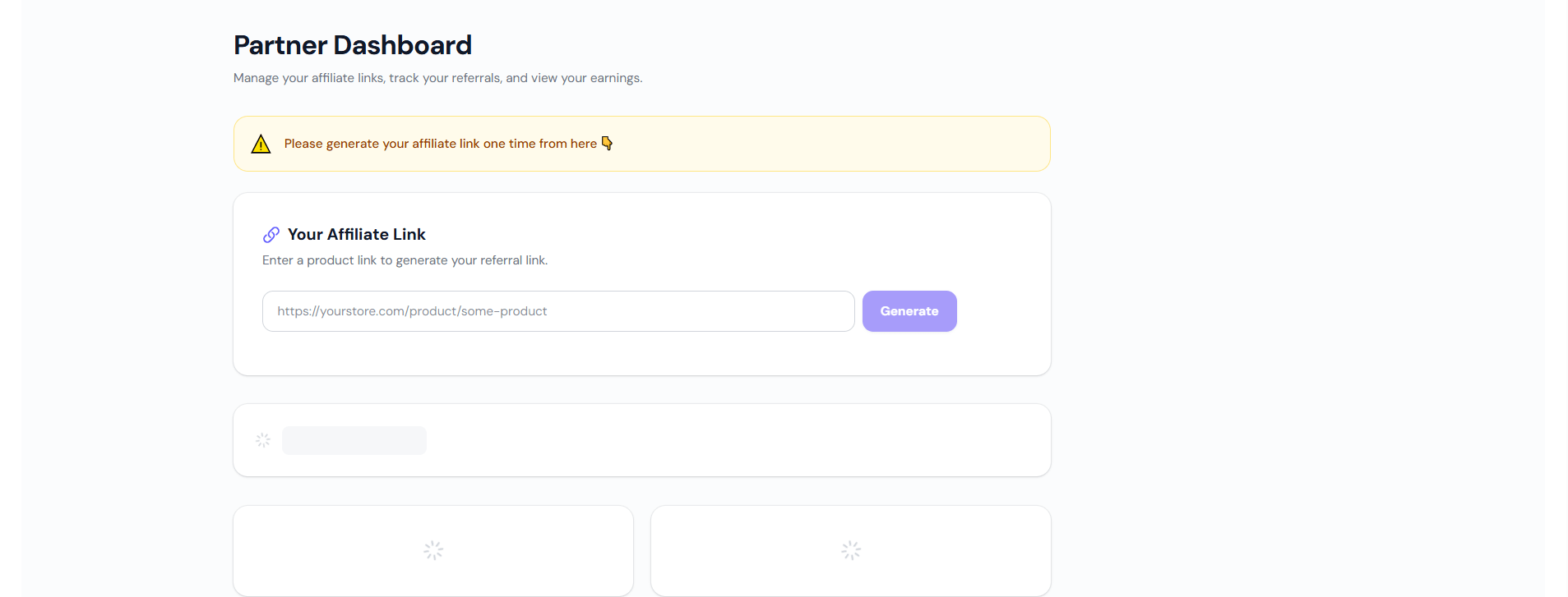 Generate Affiliate Link