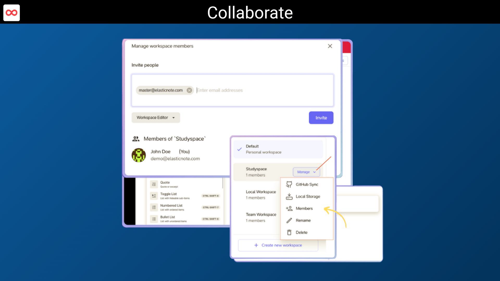 AI-powered productivity workspace with local storage and workflow management