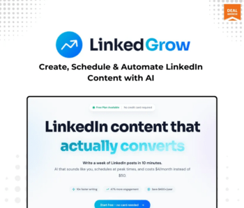 LinkedGrow AI-powered LinkedIn automation software dashboard