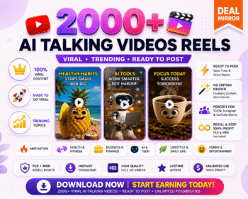 2000+ Viral AI Talking Object Reels Bundle