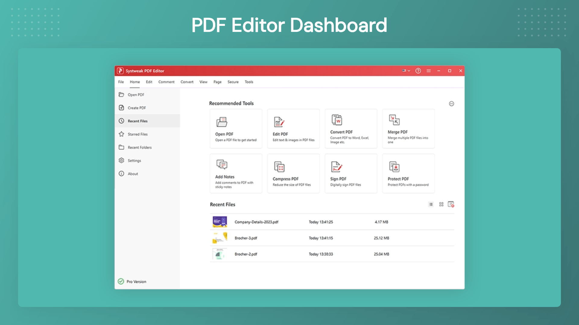 Editing text and images in PDF files using Systweak PDF Editor PRO software 