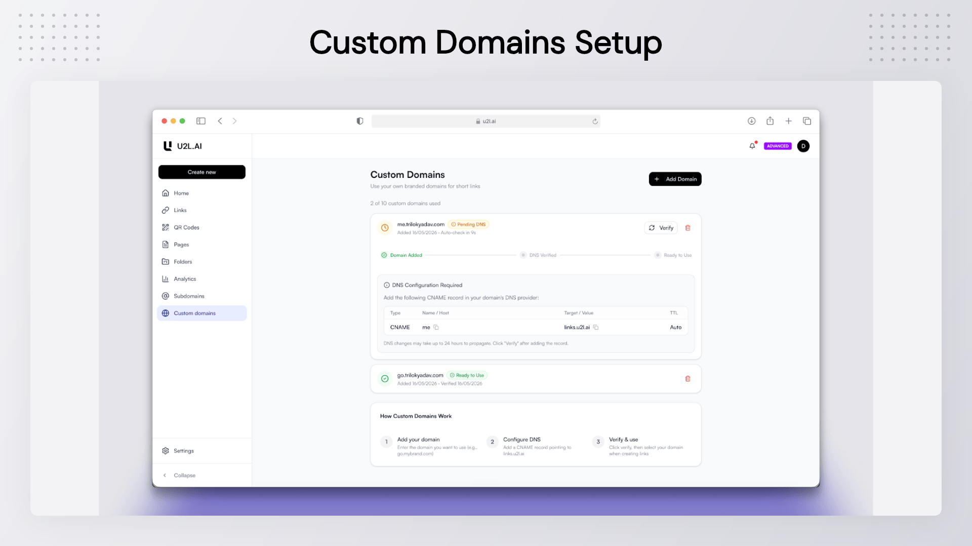 U2L AI | Best URL to QR Code Generator & Link Manager